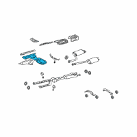 OEM 2010 Lexus LS460 Exhaust Manifold Sub-Assembly, Right Diagram - 17104-38020