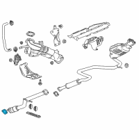 OEM 2017 Chevrolet Malibu Center Pipe Gasket Diagram - 23156339