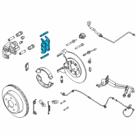 OEM 2010 Ford Ranger Brake Pad Set Diagram - AL5Z2200B