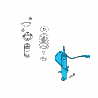 OEM BMW Rear Left Shock Absorber Diagram - 37-10-6-875-089