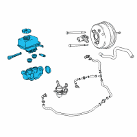 OEM Chevrolet Caprice Master Cylinder Diagram - 92288943