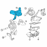 OEM 2014 Ram 1500 Bracket-Engine Mount Diagram - 68161224AB