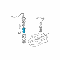 OEM 2005 Toyota Highlander Fuel Pump Diagram - 23221-75020