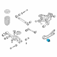 OEM 2015 Kia Cadenza Bush-Rear Trailing Arm Diagram - 552753R000