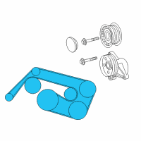 OEM 2006 Chrysler Crossfire Belt-SERPENTINE Diagram - 5097758AA