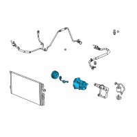 OEM Saturn Compressor Diagram - 19259841