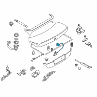 OEM 2007 BMW 750i Bowden Cable, Emergency Unlocking Diagram - 51-24-7-056-412