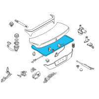 OEM 2006 BMW 760Li Trunk Lid Sealing Diagram - 51-71-7-179-970