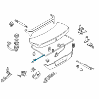 OEM BMW 745i Bowden Cable, Trunk Lid Diagram - 51-24-7-014-871