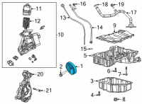 OEM Jeep Wrangler DAMPER-CRANKSHAFT Diagram - 68490015AA