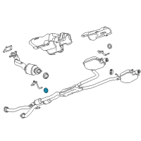 OEM 2014 Cadillac CTS Muffler & Pipe Bushing Diagram - 25924159