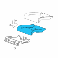 OEM Buick Cascada Seat Cushion Pad Diagram - 39029384