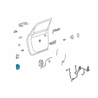 OEM 2007 Saturn Outlook Lower Hinge Diagram - 23436138