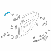 OEM 2014 Kia Optima Door Outside Handle Assembly Diagram - 826512T011