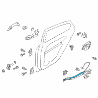 OEM 2014 Kia Optima Cable Assembly-Rear Door S/L Diagram - 814912T000