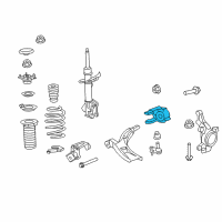 OEM 2012 Honda CR-V Bracket Complete, Compliance Diagram - 51395-T0A-A01