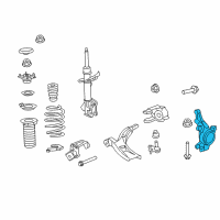 OEM Honda Knuckle, Left Front Diagram - 51216-T0A-A20