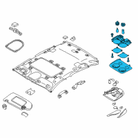 OEM 2018 Infiniti Q70L Lamp Assy-Personal Diagram - 26460-4AM0A