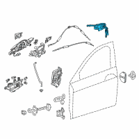 OEM 2018 Acura RLX Cylinder, Driver Side Door Diagram - 72185-TY2-A01