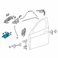 OEM 2017 Acura RLX Handle Assembly, Left Front Inside (Premium Black Metallic) Diagram - 72160-TY2-A01ZA