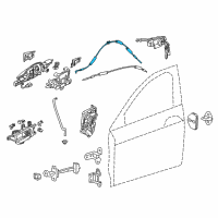 OEM Acura Cable, Front Inside Handle Diagram - 72131-TY2-A01