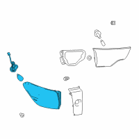 OEM Toyota Highlander Combo Lamp Assembly Diagram - 81560-0E161