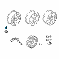 OEM 2022 Lincoln Aviator Center Cap Diagram - JP5Z-1130-A