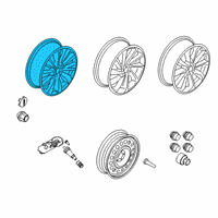 OEM 2020 Lincoln Corsair WHEEL ASY Diagram - MJ7Z-1007-D