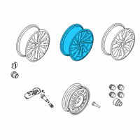 OEM Lincoln Corsair WHEEL ASY Diagram - MJ7Z-1007-E