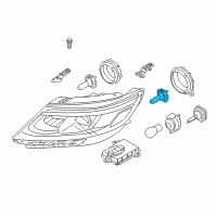 OEM 2017 Hyundai Elantra GT Bulb Diagram - 18649-55009-S