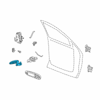 OEM 2007 Dodge Ram 2500 Handle-Inside Release Diagram - 1CR96ZJ3AA