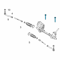 OEM Ford Steering Gear Mount Bolt Diagram - -W713478-S439
