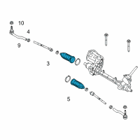 OEM 2020 Ford Police Responder Hybrid Boot Diagram - DG9Z-3K661-A