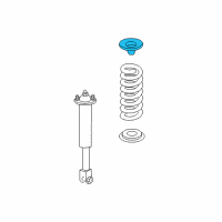 OEM 2010 Cadillac CTS Spring Upper Insulator Diagram - 20765234