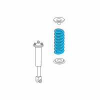 OEM 2011 Cadillac CTS Rear Spring Diagram - 25798541