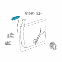 OEM 2008 Chrysler Aspen Handle-Front Door Exterior Diagram - 1EH591KGAA