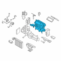 OEM BMW X6 Distributor Housing, Air Conditioner Diagram - 64-11-9-291-188