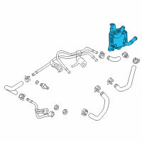 OEM 2021 Lexus ES350 Cooler Transmission Diagram - 33493-33061