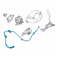 OEM 2019 Nissan Titan XD Control Cable Assembly Diagram - 34935-EZ40A