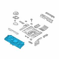 OEM 2015 Nissan Juke Floor Re Front Diagram - G4512-1KMMA