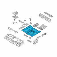 OEM 2013 Nissan Juke Floor - Rear, Rear Diagram - G4514-1KMMA