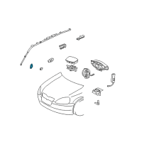 OEM 2004 Scion xA Side Sensor Diagram - 89831-05010