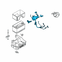 OEM 2018 Ford F-150 Positive Cable Diagram - JL3Z-14300-F