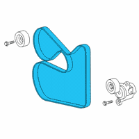 OEM 2018 Toyota Camry Serpentine Belt Diagram - 90916-A2026