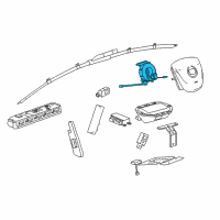 OEM 2015 Cadillac CTS Clock Spring Diagram - 84291663