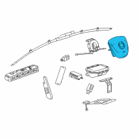 OEM Cadillac Driver Air Bag Diagram - 23504822