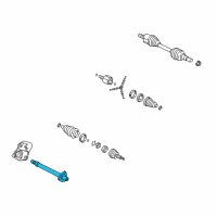 OEM 2010 GMC Terrain Intermed Shaft Diagram - 25973835