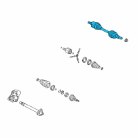 OEM Pontiac Axle Diagram - 25897556