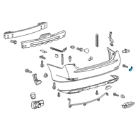 OEM 2017 Lexus ES350 Reflector Assembly, Reflex Diagram - 81910-30040