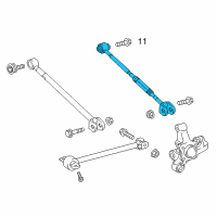 OEM 2014 Lexus ES350 Rear Suspension Control Arm Assembly, No.2 Right Diagram - 48730-33140